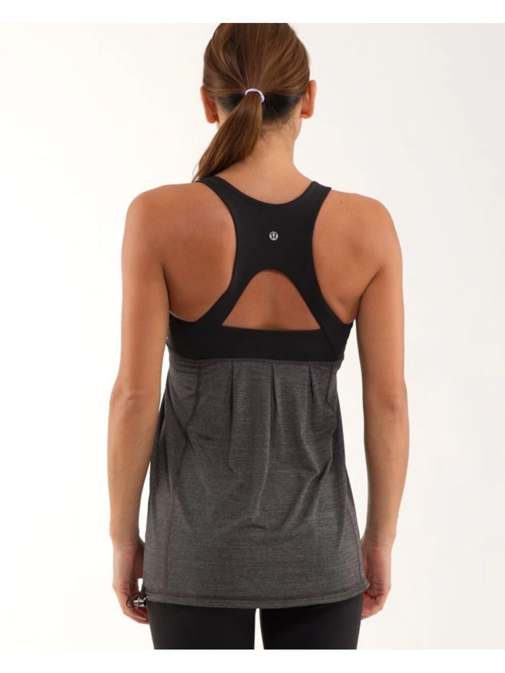Lululemon Power Technique Tank Top Size 4 Racerback Built In Shelf Bra Yoga Tag
